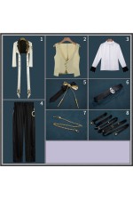2XXT Cosplay Arknights Fang the Fire-Sharpened A Pure Pianissimo Outfit Cosplay Costume